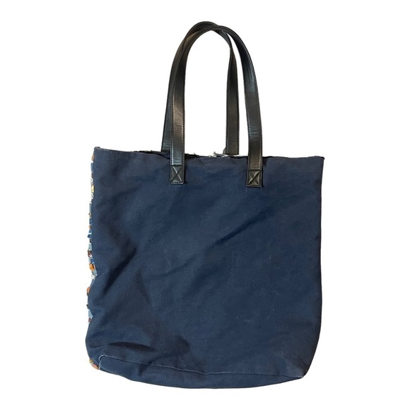 Women's Unbranded Bags Recycled Demin & Cotton Tote/Book Oversized Purse Boho - Picture 2 of 9